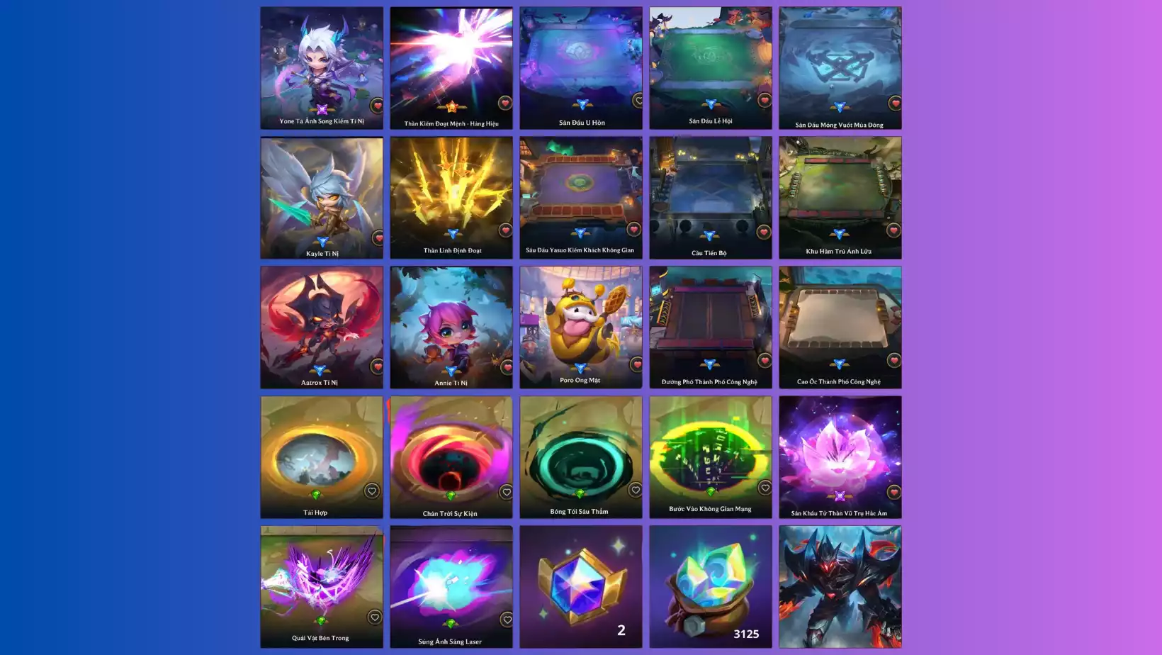 • Yone+ Chưởng Hàng Hiệu  • Zed Lượng Tử (5vs5)  • Phụ kiện đầy đủ như hình